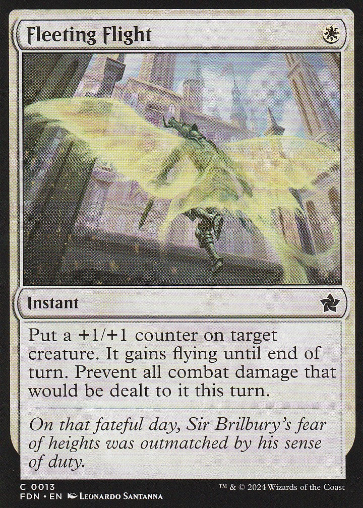 Magic the Gathering: Foundations Fleeting Flight FDN C0013 Non-Foil