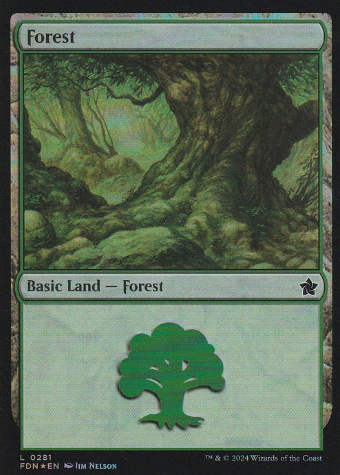 Magic the Gathering: Foundations Forest FDN L0281 Foil