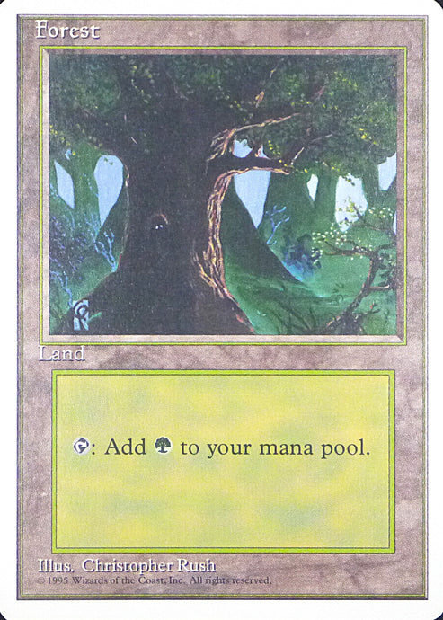 Magic the Gathering: Fourth Edition

Forest Fourth C0378
