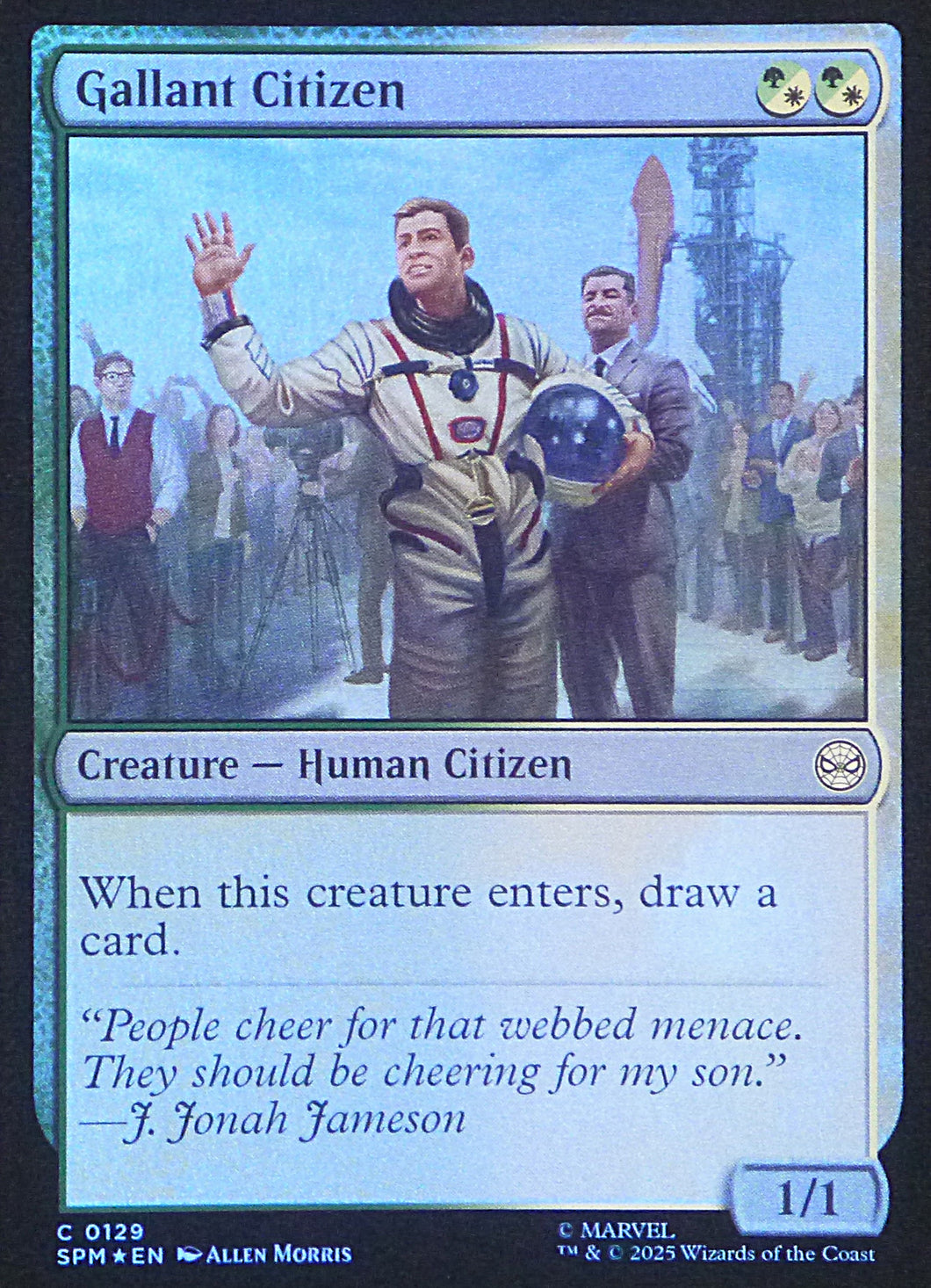 Magic the Gathering: Spider-Man

Gallant Citizen SPM C0129 - Foil