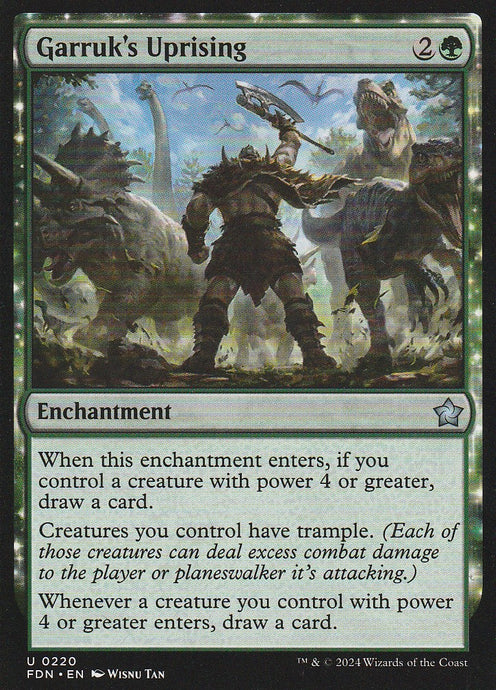 Magic the Gathering: Foundations Garruk's Uprising FDN U0220 Non-Foil