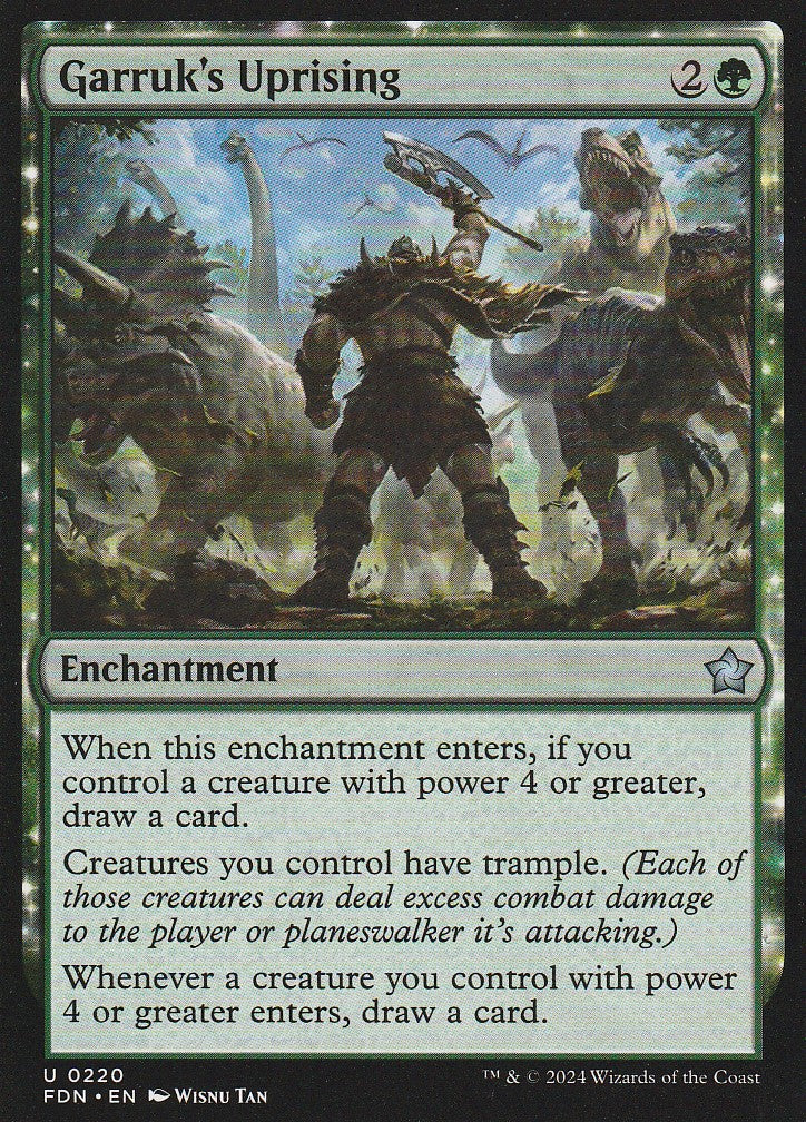 Magic the Gathering: Foundations Garruk's Uprising FDN U0220 Non-Foil