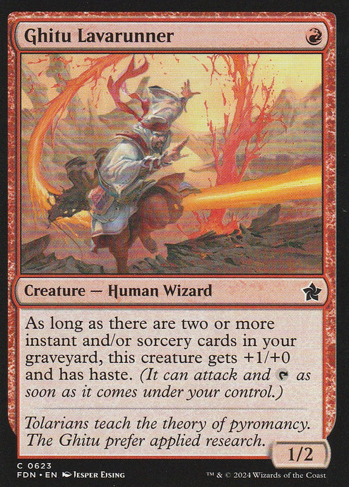 Magic the Gathering: Foundations Ghitu_Lavarunner_FDN_C0623_Non-Foil