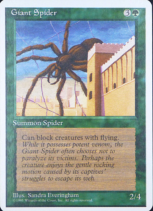 Magic the Gathering: Fourth Edition

Giant Spider Fourth C0249