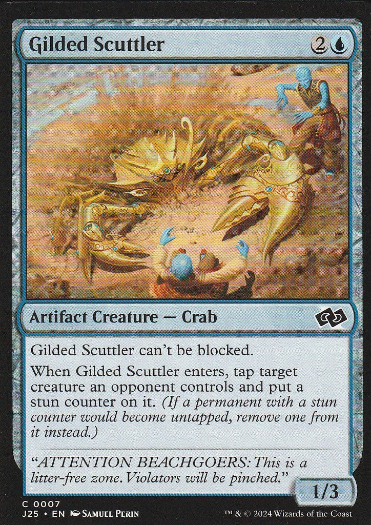 Magic the Gathering: Foundations Jumpstart Gilded Scuttler J25 C0007
