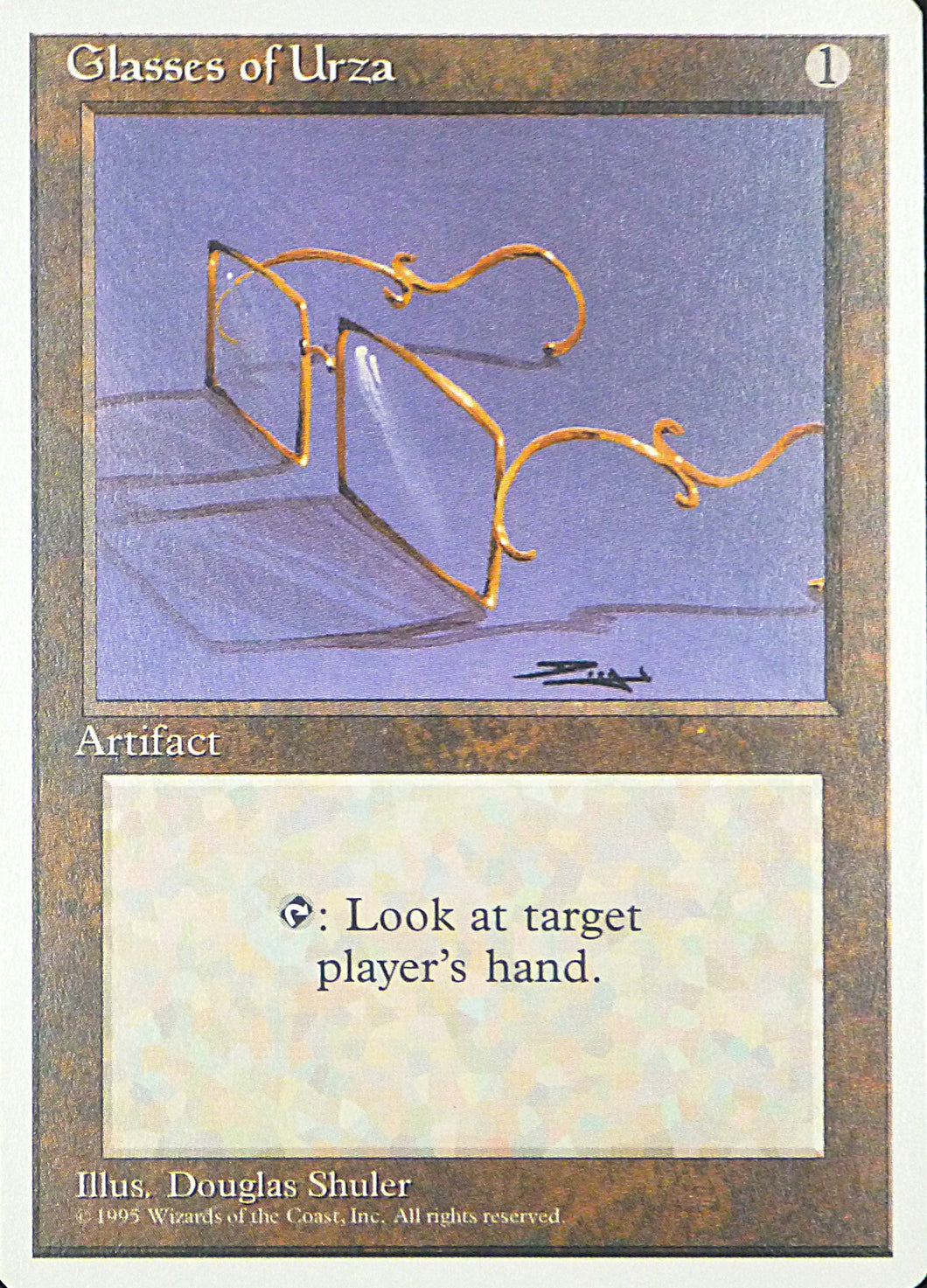 Magic the Gathering: Fourth Edition

Glasses of Urza Fourth U0321