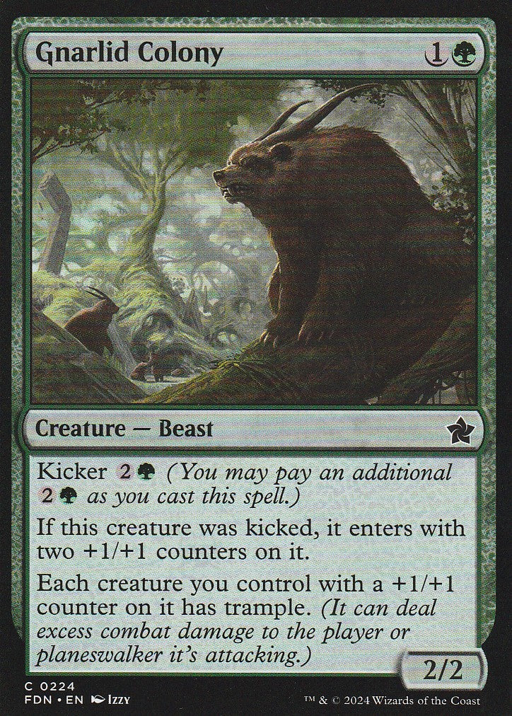 Magic the Gathering: Foundations Gnarlid Colony FDN C0224 Non-Foil