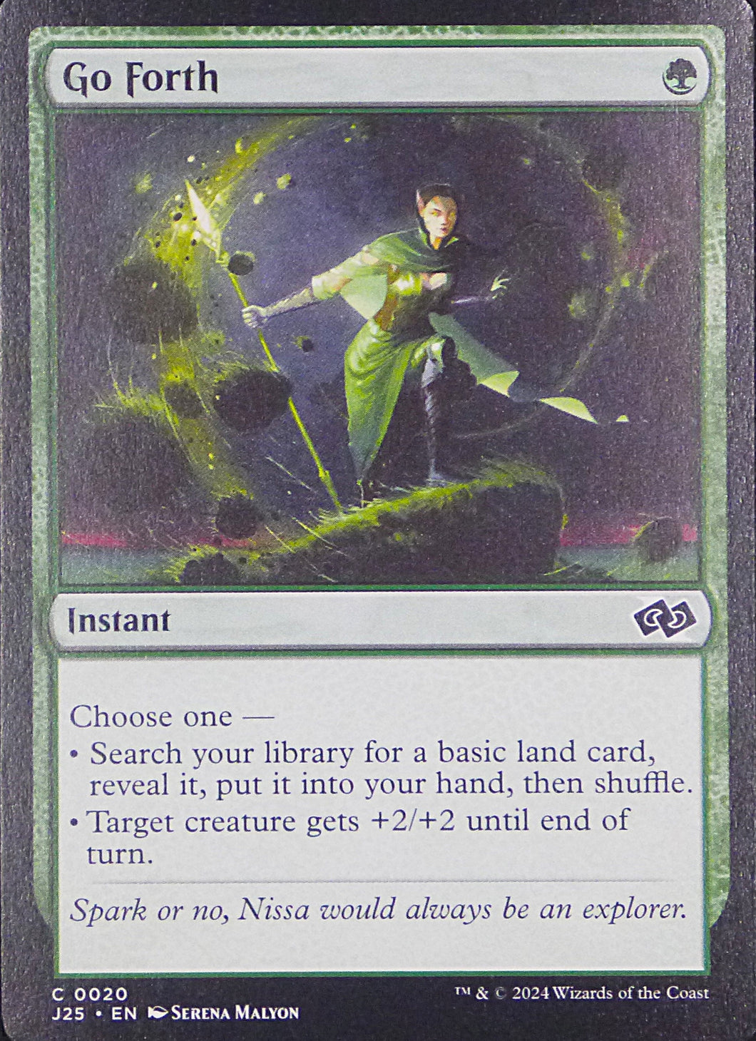 Magic the Gathering: Foundations Jumpstart

Go Forth J25 C0020