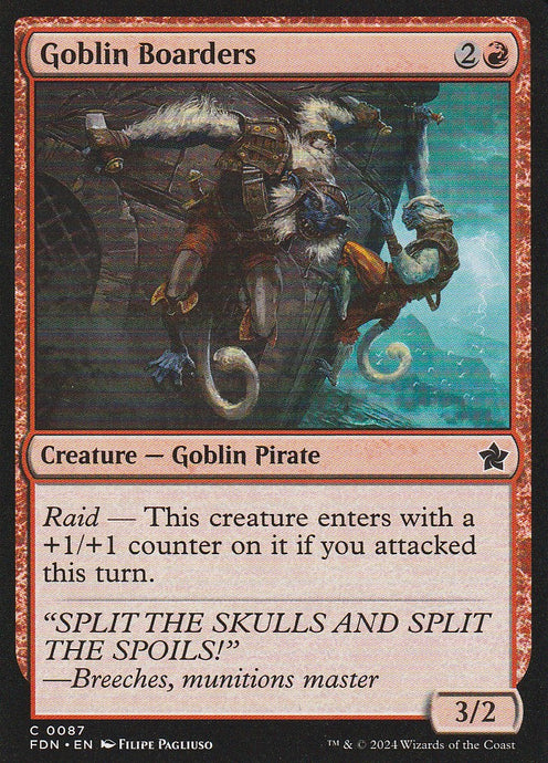 Magic the Gathering: Foundations Goblin Boarders FDN C0087 Non-Foil