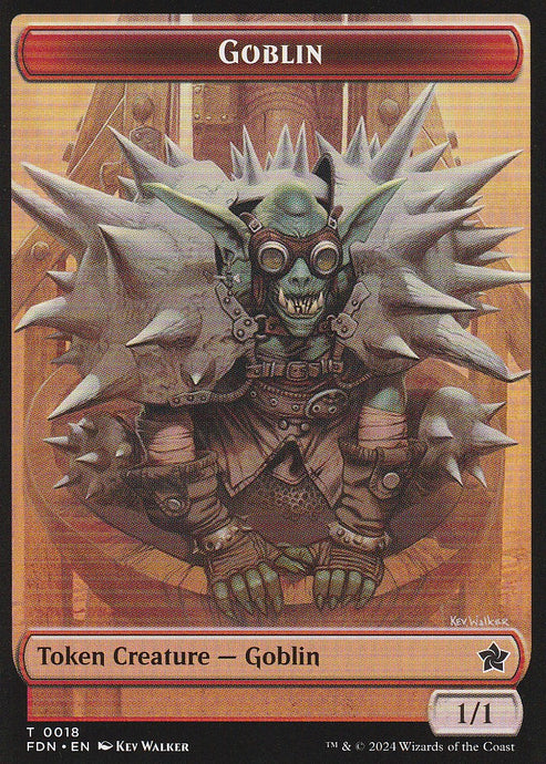 Magic the Gathering: Foundations Goblin FDN T0018Token