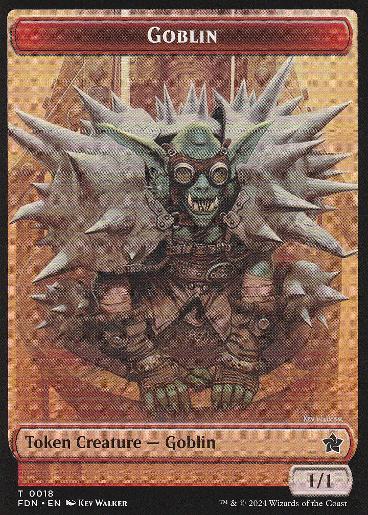 Magic the Gathering: Foundations Goblin FDN T0018Token