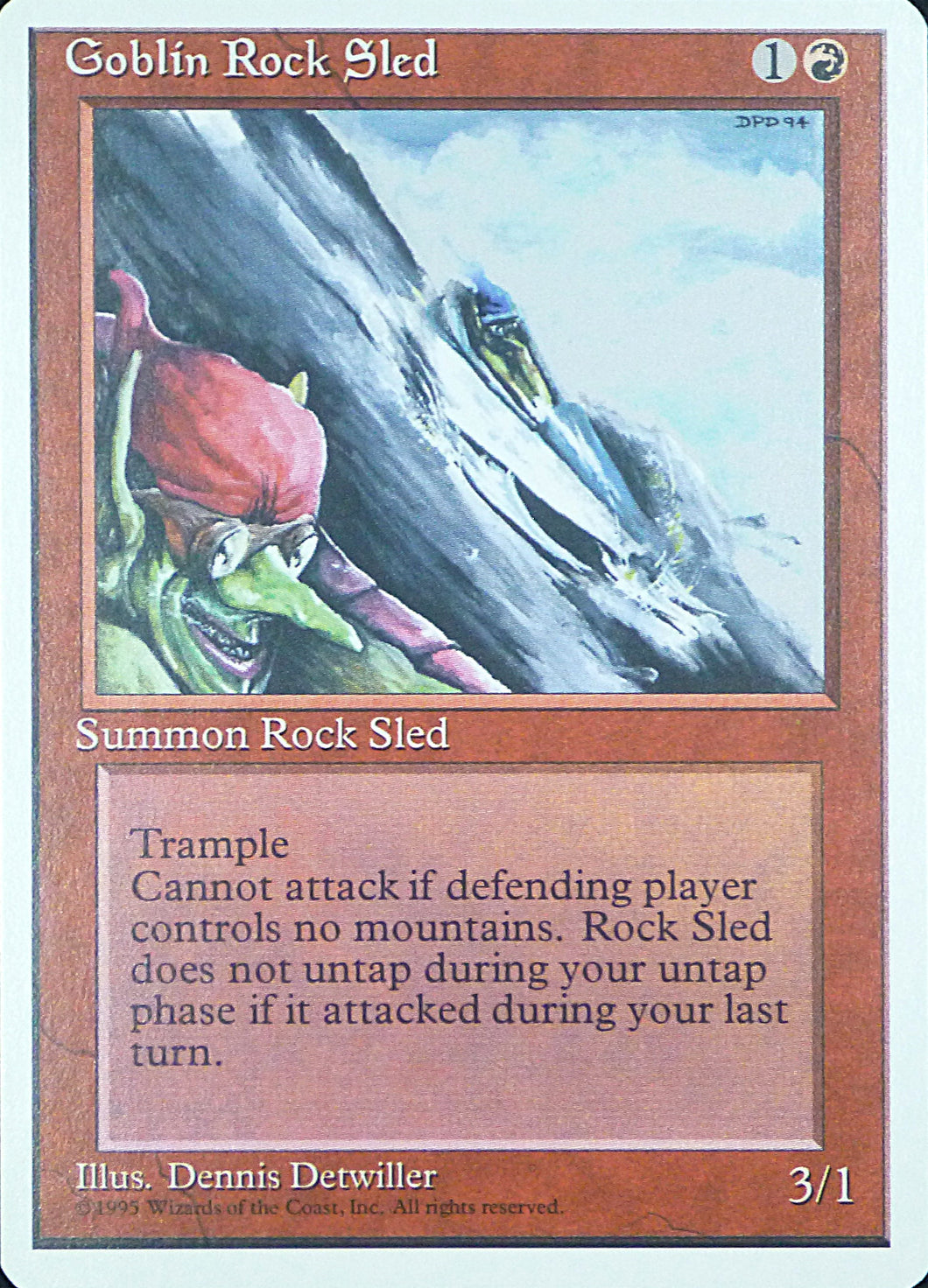 Magic the Gathering: Fourth Edition

Goblin Rock Sled Fourth C0199