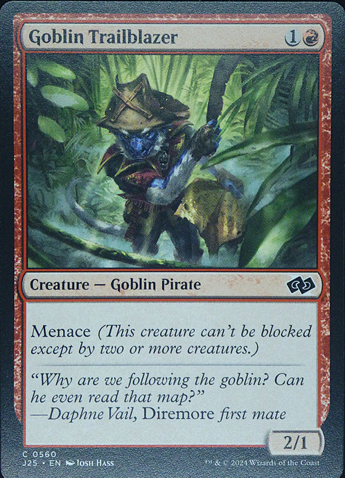 Magic the Gathering: Foundations Jumpstart

Goblin Trailblazer J25 C0560