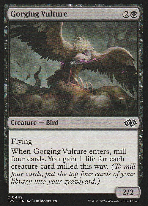 Magic the Gathering: Foundations Jumpstart Gorging Vulture J25 C0449
