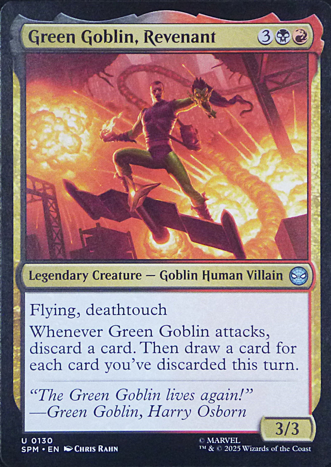 Magic the Gathering: Spider-Man

Green Goblin, Revenant SPM U0130