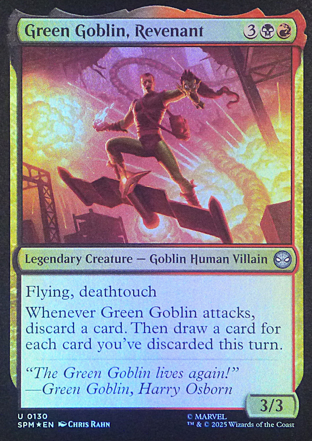 Magic the Gathering: Spider-Man

Green Goblin, Revenant SPM U0130 - Foil