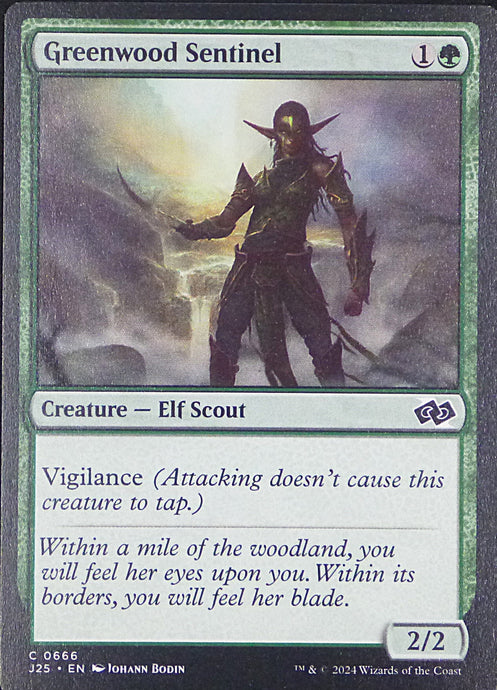 Magic the Gathering: Foundations Jumpstart

Greenwood Sentinel J25 C0666