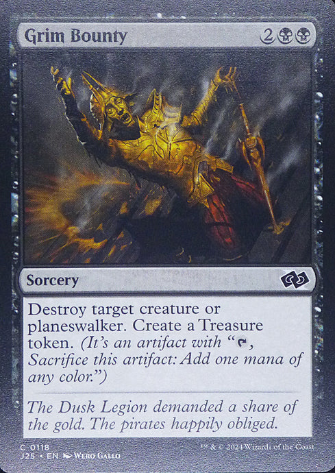 Magic the Gathering: Foundations Jumpstart

Grim Bounty J25 C0118