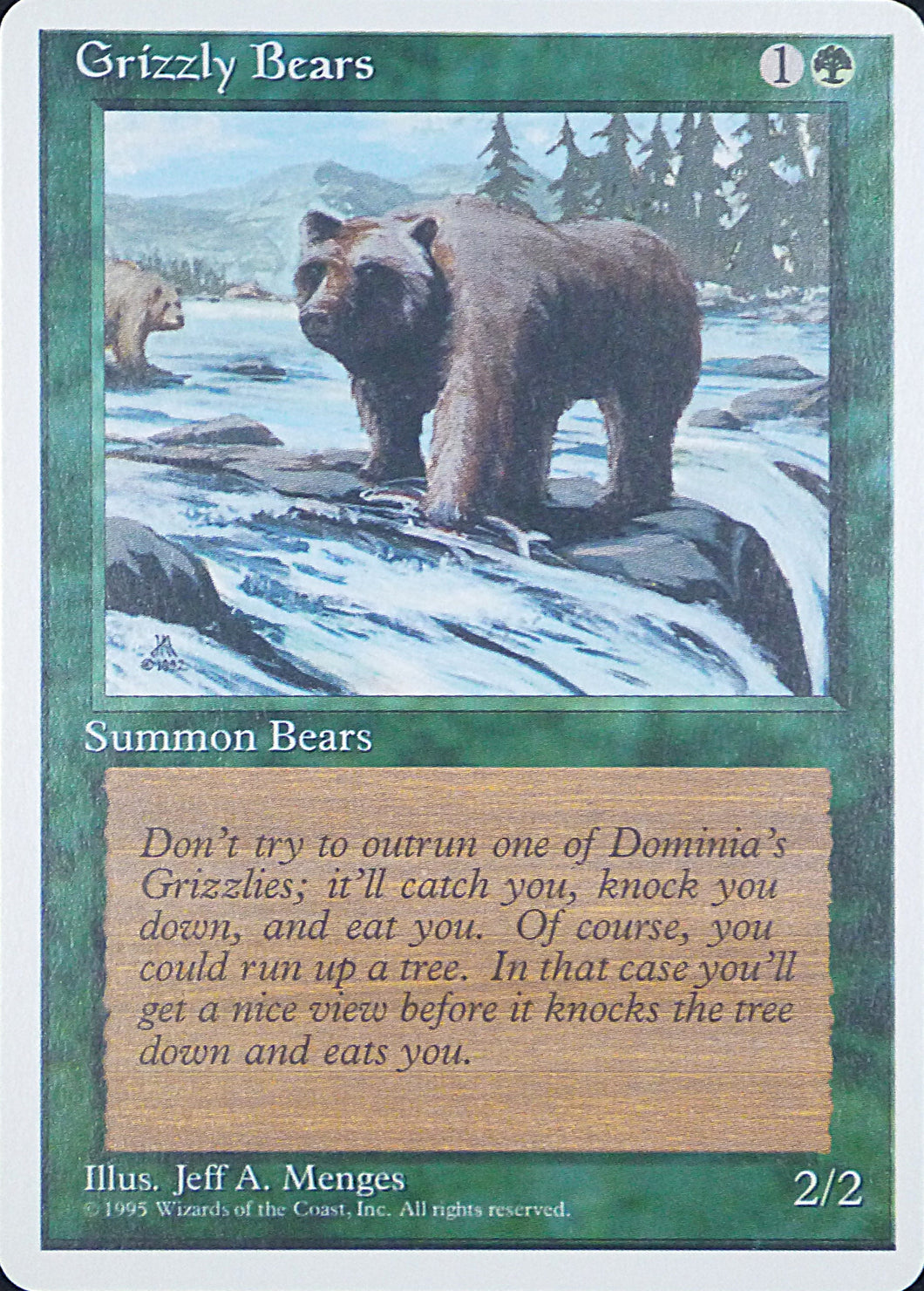 Magic the Gathering: Fourth Edition

Grizzly Bears Fourth C0250