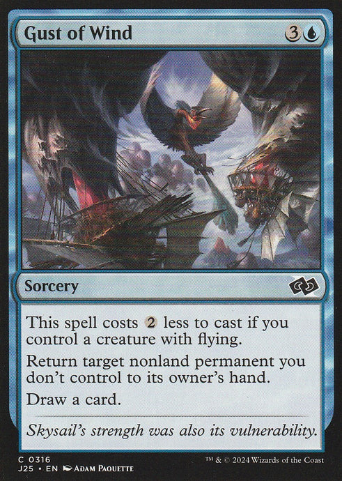 Magic the Gathering: Foundations Jumpstart Gust of Wind J25 C0316