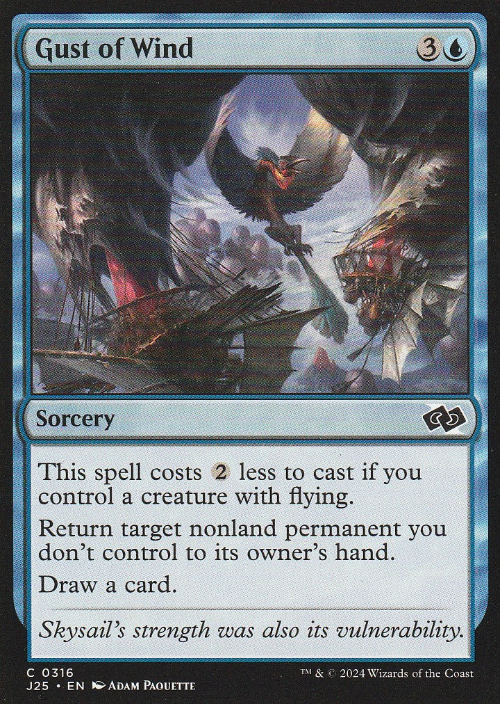 Magic the Gathering: Foundations Jumpstart Gust of Wind J25 C0316