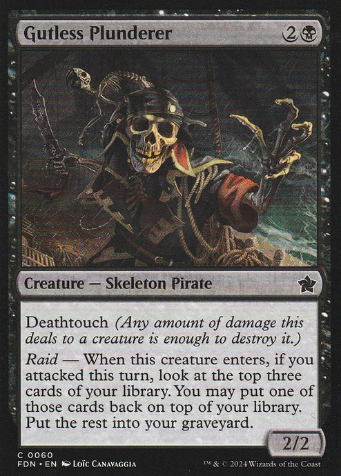 Magic the Gathering: Foundations Gutless Plunderer FDN C0060 Non-Foil