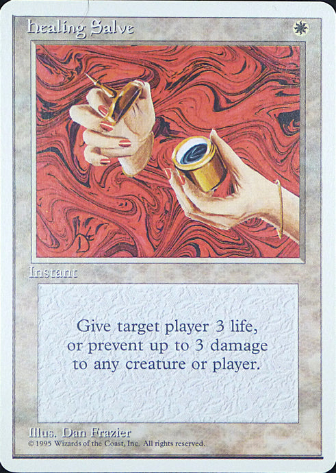 Magic the Gathering: Fourth Edition

Healing Salve Fourth C0028