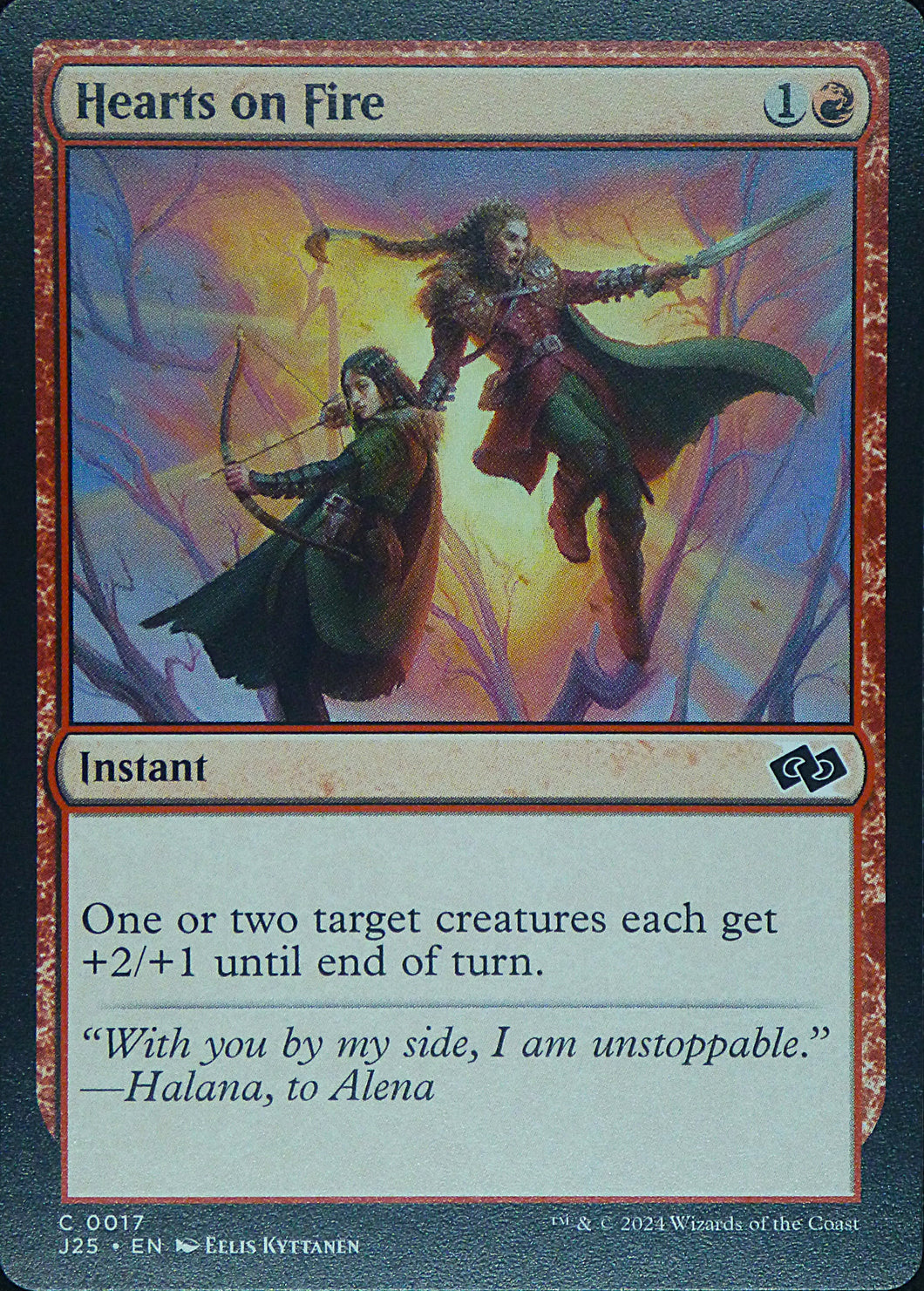 Magic the Gathering: Foundations Jumpstart

Hearts on Fire J25 C0017