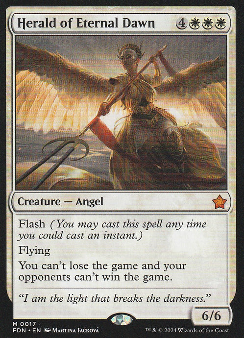 Magic the Gathering: Foundations Herald of Eternal Dawn FDN M0017