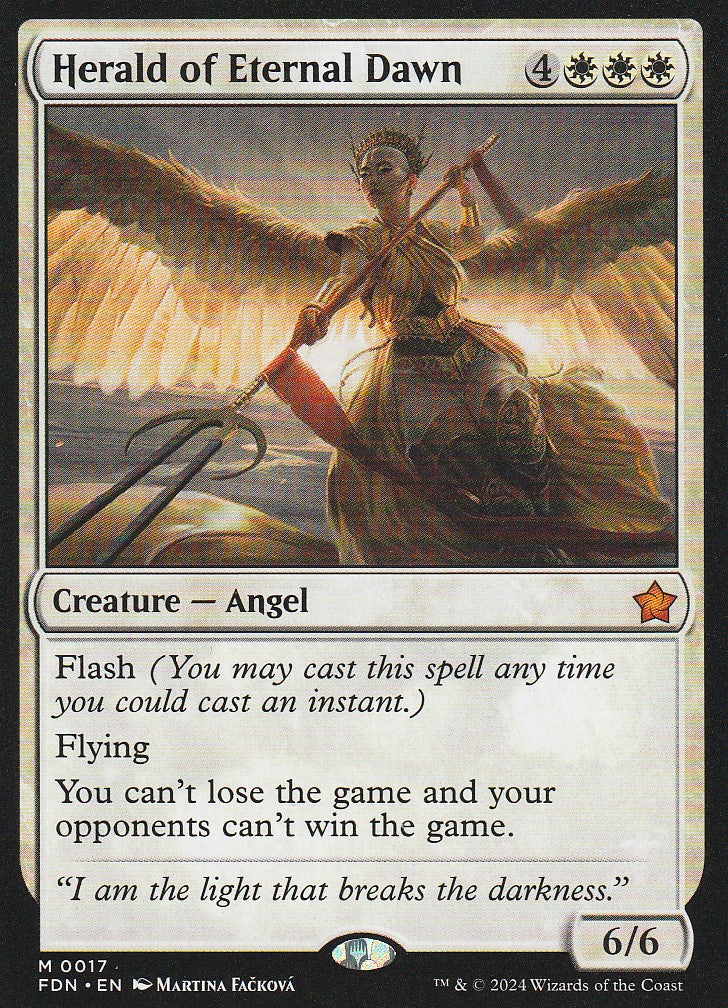 Magic the Gathering: Foundations Herald of Eternal Dawn FDN M0017