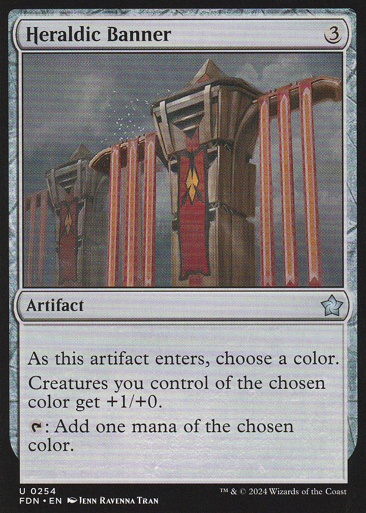 Magic the Gathering: Foundations Heraldic Banner FDN U0254 Non-Foil
