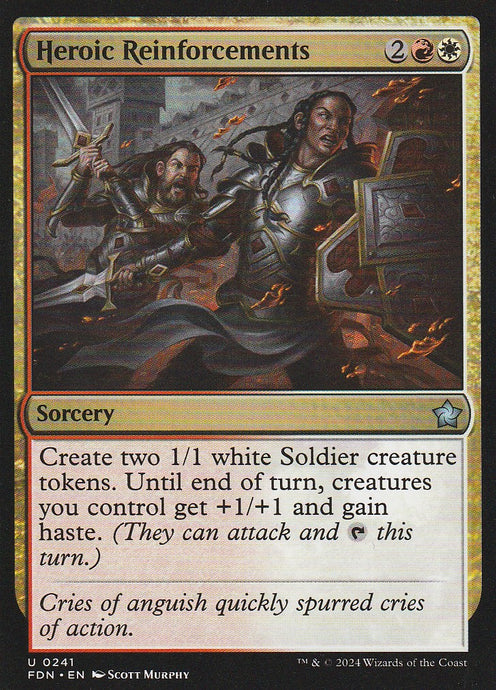 Magic the Gathering: Foundations Heroic Reinforcements FDN U0241 Non-Foil