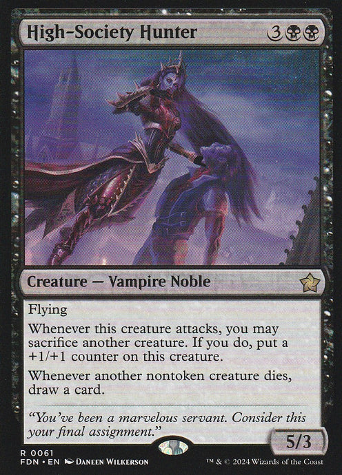 Magic the Gathering: Foundations High-Society Hunter FDN R0061