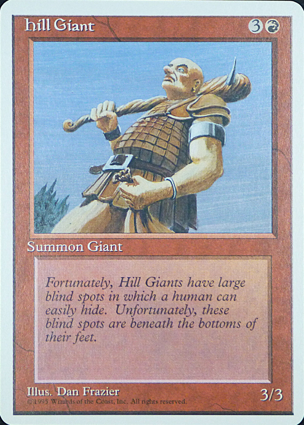 Magic the Gathering: Fourth Edition

Hill Giant Fourth C0201