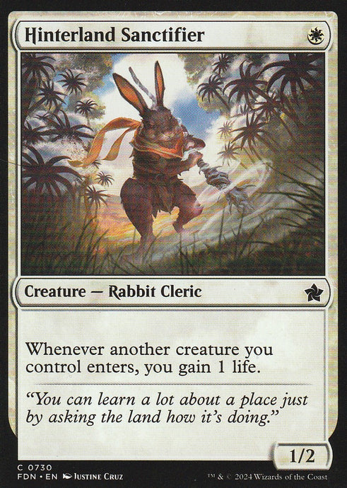 Magic the Gathering: Foundations Hinterland Sanctifier FDN C0730 Non-Foil
