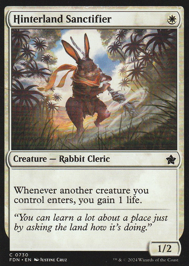 Magic the Gathering: Foundations Hinterland Sanctifier FDN C0730 Non-Foil
