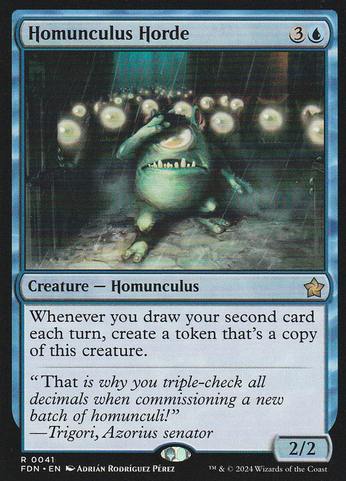 Magic the Gathering: Foundations Homunculus Horde FDN R0041