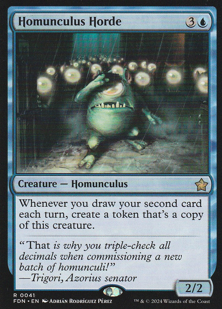 Magic the Gathering: Foundations Homunculus Horde FDN R0041