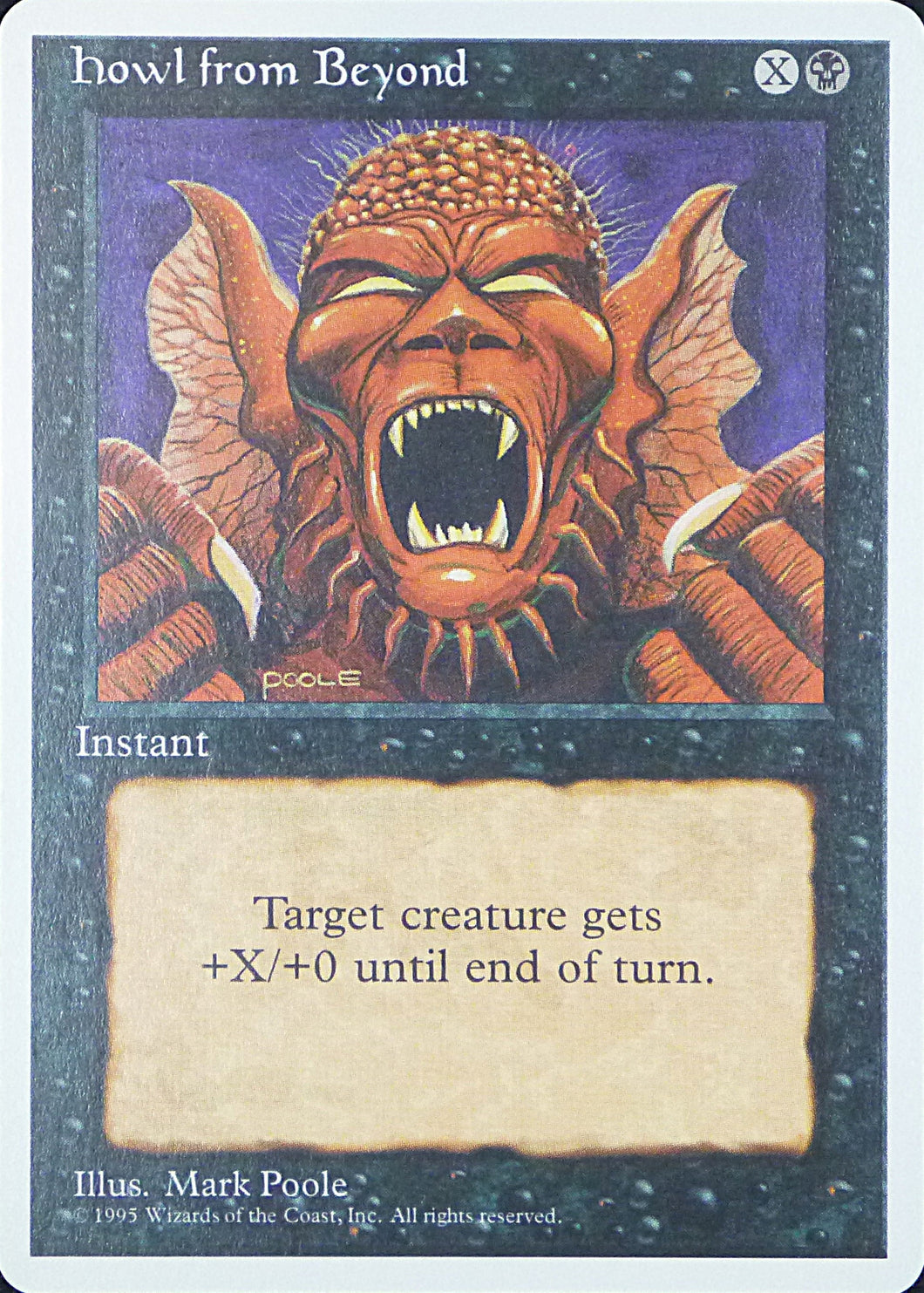 Magic the Gathering: Fourth Edition

Howl from Beyond Fourth C0141