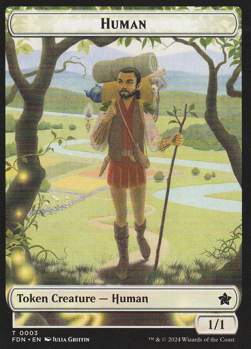 Magic the Gathering: Foundations Human FDN T0003 Token