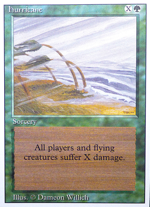 Magic the Gathering: Revised/3rd Edition
Hurricane - Revised - Uncommon - 202