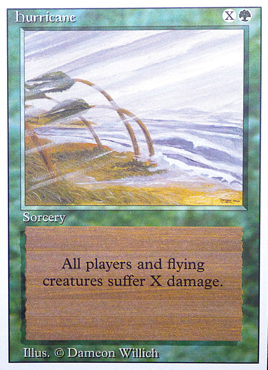 Magic the Gathering: Revised/3rd Edition
Hurricane - Revised - Uncommon - 202