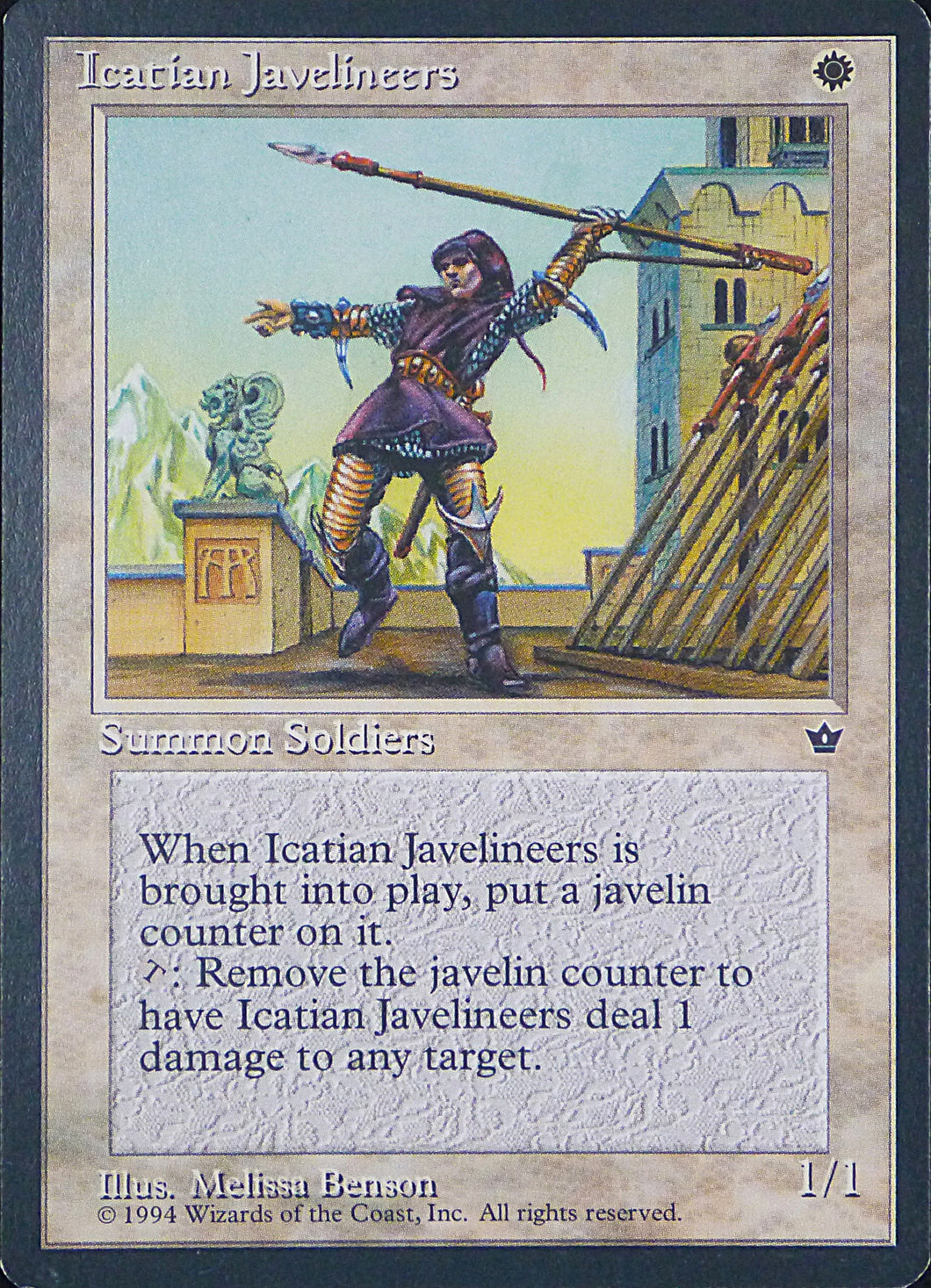 Magic the Gathering: Fallen Empires

Icatian Javelineers Fallen Empires C0008a