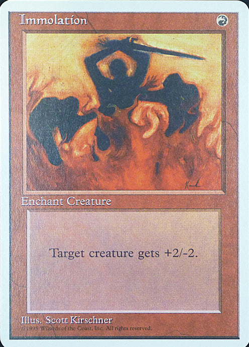 Magic the Gathering: Fourth Edition

Immolation Fourth C0204