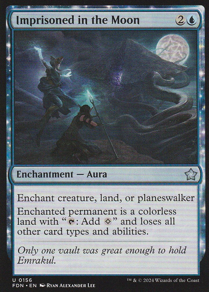 Magic the Gathering: Foundations Imprisoned in the Moon FDN U0156 Non-Foil