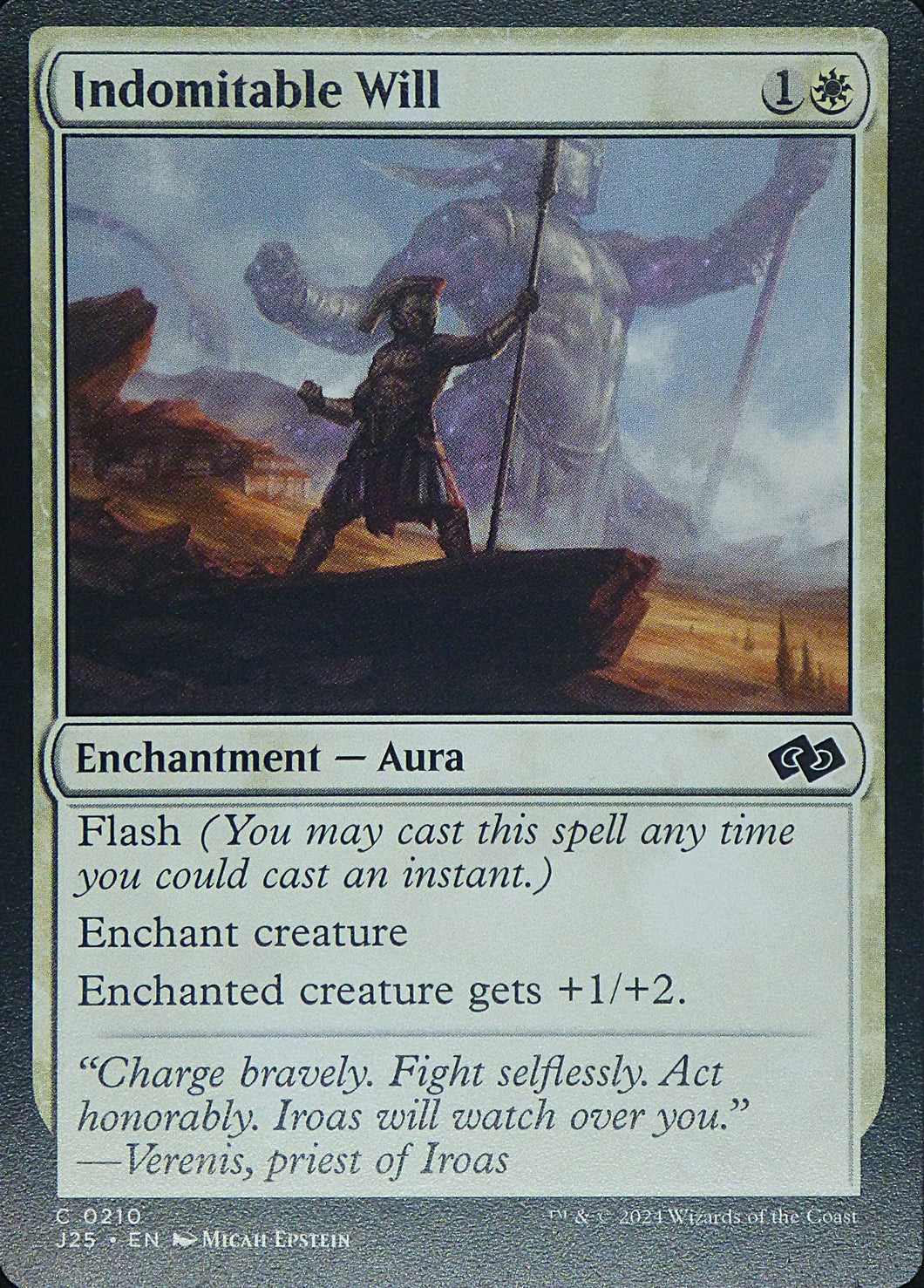 Magic the Gathering: Foundations Jumpstart

Indomitable Will J25 C0210