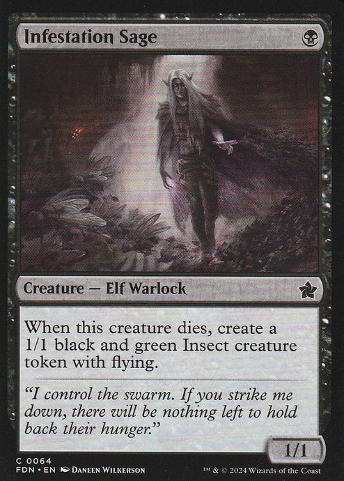 Magic the Gathering: Foundations Infestation Sage FDN C0064 Non-Foil