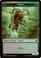 Load image into Gallery viewer, Magic the Gathering: Foundations

Insect FDN T0021 Token

This card has been never played and placed straight in to a Ultra Pro Penny Sleeve
