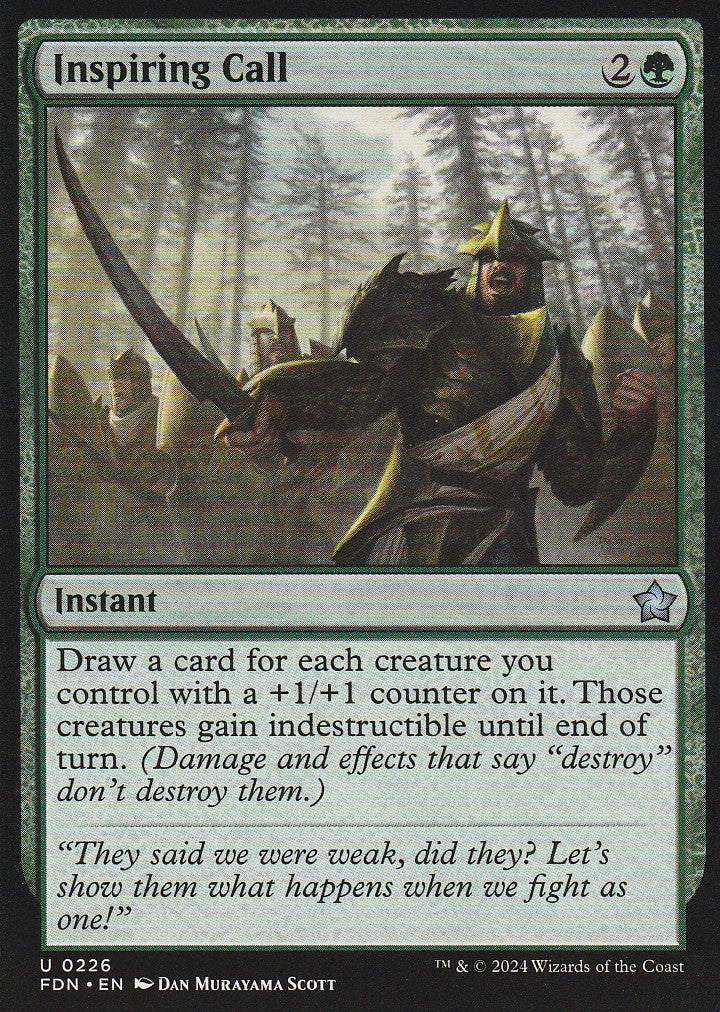 Magic the Gathering: Foundations Inspiring Call FDN U0226 Non-Foil