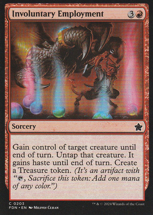 Magic the Gathering: Foundations Involuntary Employment FDN C203 Non-Foil